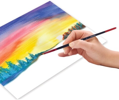 Кисть синтетика, плоская № 2, BRAUBERG PREMIUM, 201011