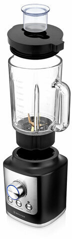 Блендер стационарный BRAYER BR1200BK, 1600 Вт, 2 скорости, чаша 1,8 л, пластик, черный/серебро