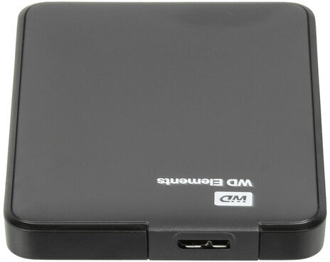 Внешний жесткий диск WD Elements Portable 2TB, 2.5", USB 3.0, черный, WDBU6Y0020BBK-WESN