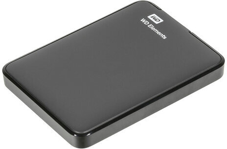 Внешний жесткий диск WD Elements Portable 2TB, 2.5", USB 3.0, черный, WDBU6Y0020BBK-WESN