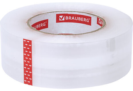 Клейкая лента упаковочная 48 мм х 200 м, прозрачная, толщина 45 микрон, BRAUBERG ORIGINAL, 440177