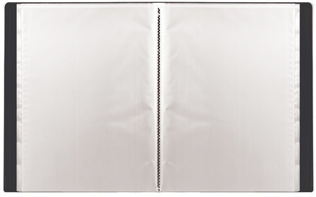 Папка 20 вкладышей STAFF, черная, 0,5 мм, 225693