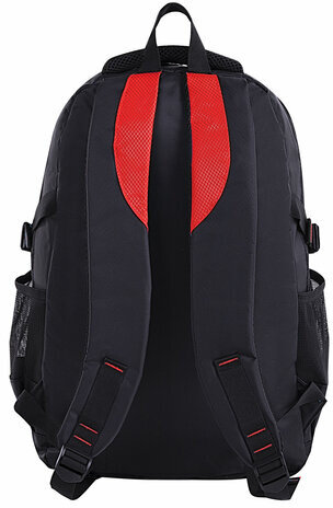 Рюкзак BRAUBERG TITANIUM для старшеклассников/студентов/молодежи, красные вставки, 45х28х18 см, 226376