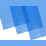 Обложки пластиковые для переплета А4, КОМПЛЕКТ 100 шт., 150 мкм,"Кристалл", прозрачно-синие, BRAUBERG, 532158