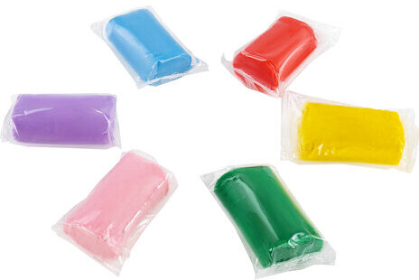 Пластилин на растительной основе (тесто для лепки) ПИФАГОР, 7 цветов, 420 г, пластиковое ведро, 104545