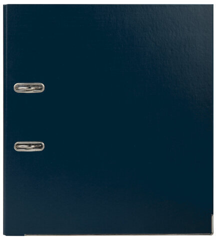 Папка-регистратор BRAUBERG с покрытием из ПВХ, 80 мм, с уголком, синяя (удвоенный срок службы), 227191