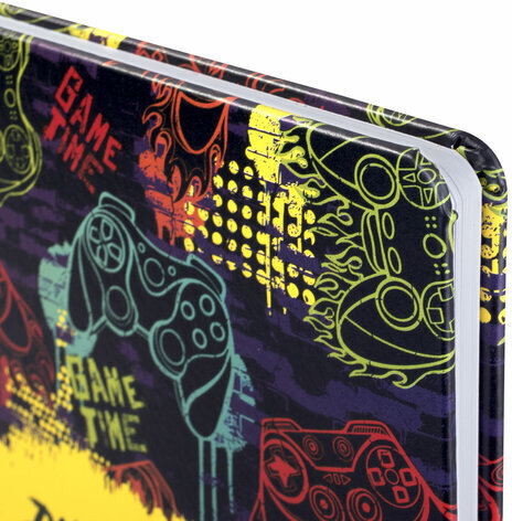 Дневник 1-11 класс 48 л., кожзам (твердая с поролоном), печать, наклейки, BRAUBERG, "Game Time", 106191