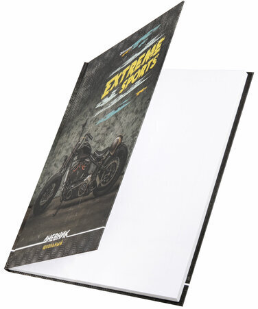 Дневник 1-4 класс 48 л., твердый, BRAUBERG, выборочный лак, с подсказом, "Крутой байк", 106362