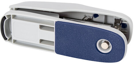 Степлер №24/6, 26/6 BRAUBERG "Extra", до 30 листов, серо-синий, 229087