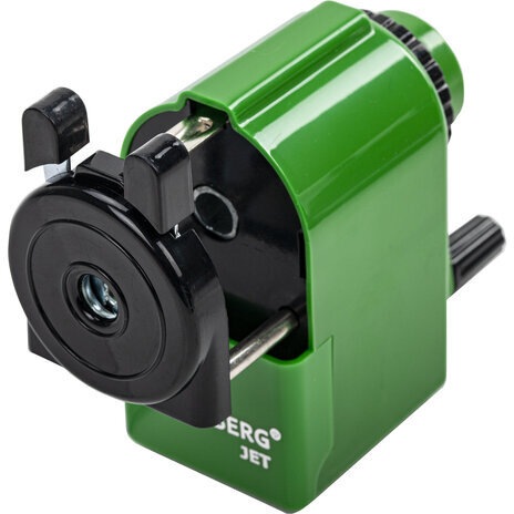 Точилка механическая BRAUBERG "JET", металлический механизм, корпус зеленый, 229571