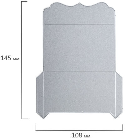 Нож "Конверт" для Машинки для вырубки и тиснения ОС-5, 145х108 мм, ОСТРОВ СОКРОВИЩ, 663829, 861-102