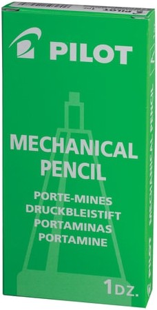 Карандаш механический PILOT Н-165, корпус черный, прорезиненный, ластик, 0,5 мм, H-165 B