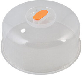 Крышка для микроволновых печей СВЧ, диаметр 23,5 см, высокая, прозрачная, 12х23,5х23,5 см, 432280000