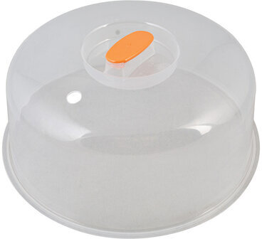 Крышка для микроволновых печей СВЧ, диаметр 23,5 см, высокая, прозрачная, 12х23,5х23,5 см, 432280000