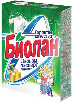 Стиральный порошок-автомат 350 г, БИОЛАН "Эконом Эксперт" (Нэфис Косметикс), 380-4