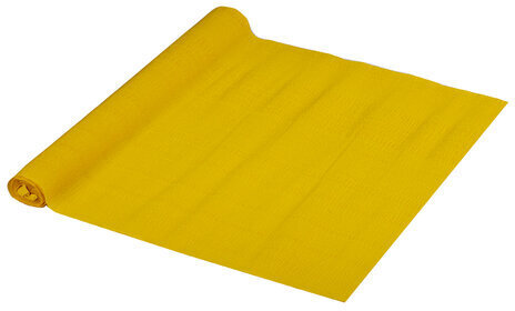 Бумага гофрированная/креповая, 110 г/м2, 50х250 см, ярко-желтая, в рулоне, ОСТРОВ СОКРОВИЩ, 112549