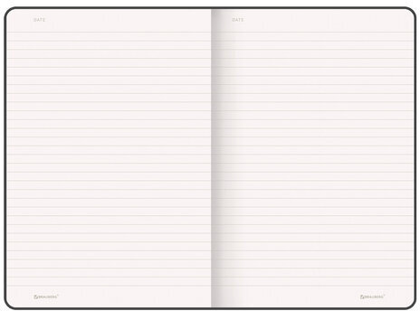 Блокнот А5 (130х210 мм), BRAUBERG ULTRA, балакрон, 80 г/м2, 96 л., линия, черный, 113044