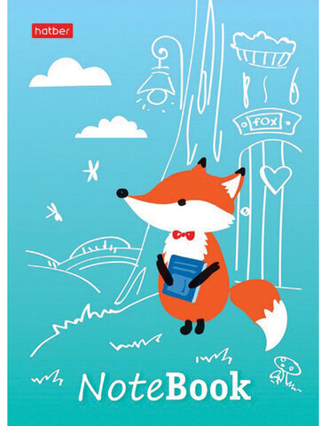 Блокнот МАЛЫЙ ФОРМАТ (105х145мм) А6, 24 л., скоба, мелованная бумага, HATBER, "Милые Создания" (8 дизайнов), 24Б6В1