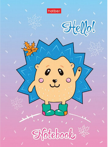 Блокнот МАЛЫЙ ФОРМАТ (105х145мм) А6, 24 л., скоба, мелованная бумага, HATBER, "Милые Создания" (8 дизайнов), 24Б6В1