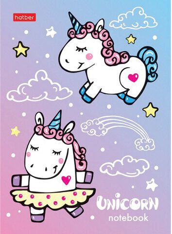 Блокнот МАЛЫЙ ФОРМАТ (105х145мм) А6, 24 л., скоба, мелованная бумага, HATBER, "Милые Создания" (8 дизайнов), 24Б6В1