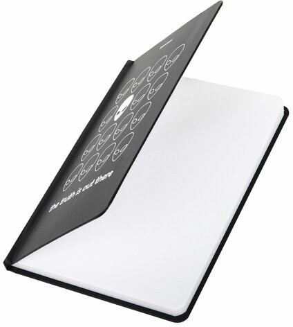 Блокнот с резинкой в клетку 96 л., А5 (145х203 мм), твердая обложка, BRAUBERG, "Aliens", 113722