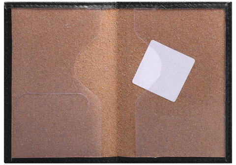 Обложка для паспорта STAFF "Profit", экокожа, "ПАСПОРТ", черная, 237191