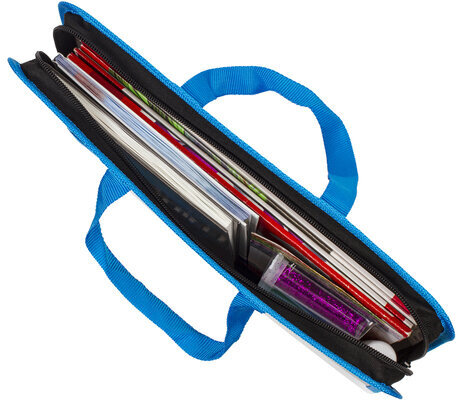 Папка с ручками ПИФАГОР А4, 1 отделение, пластик, молния сверху, 40 мм, SuperCar, 270331