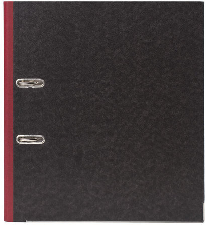 Папка-регистратор ОФИСМАГ, фактура стандарт, с мраморным покрытием, 75 мм, красный корешок, 225584