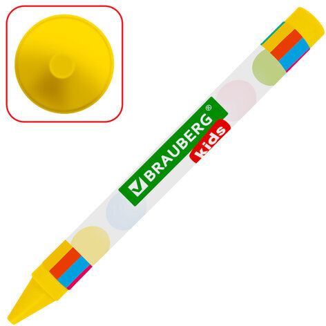 Восковые мелки BRAUBERG KIDS, НАБОР 12 цветов, 271696