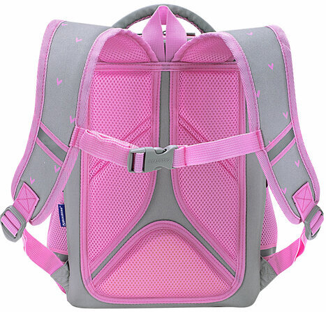 Ранец BRAUBERG LIGHT, 1 отделение, с брелоком, "Cat patches", плюшевые нашивки, 36х26х13 см, 272030