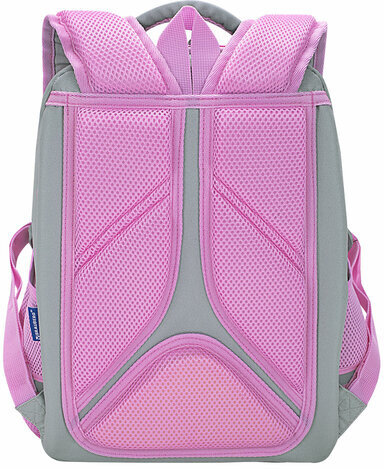 Ранец BRAUBERG LIGHT, 1 отделение, с брелоком, "Cat patches", плюшевые нашивки, 36х26х13 см, 272030