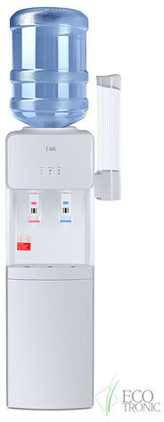 Кулер для воды ECOTRONIC J21-LCE напольный, НАГРЕВ/ОХЛАЖДЕНИЕ ЭЛЕКТРОННОЕ, шкаф, 2 крана белый 12562