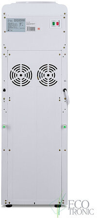 Кулер для воды ECOTRONIC J21-LCE напольный, НАГРЕВ/ОХЛАЖДЕНИЕ ЭЛЕКТРОННОЕ, шкаф, 2 крана белый 12562