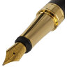 Ручка подарочная перьевая GALANT "LUDUS", корпус черный, детали золотистые, узел 0,8 мм, 143529