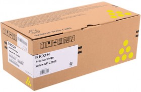 Тонер-картридж лазерный RICOH (SP C250E) SPC250/C260/C261, желтый, оригинальный, ресурс 1600 страниц, 407546