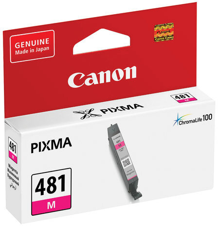 Картридж струйный CANON (CLI-481M) для PIXMA TS704 / TS6140, пурпурный, ресурс 236 страниц, оригинальный, 2099C001
