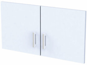 Дверь ЛДСП низкая &quot;Арго&quot;, КОМПЛЕКТ 2 шт., 355х18х390 мм, серый, А-603