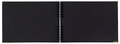 Фотоальбом 21х30 см, 40 черных листов, уголки/стикеры/ручка/клей/трафареты/маркеры, BRG Black, 880654