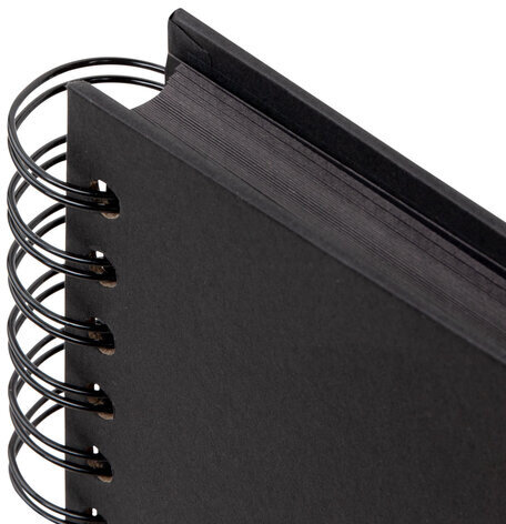 Фотоальбом 21х30 см, 40 черных листов, уголки/стикеры/ручка/клей/трафареты/маркеры, BRG Black, 880654