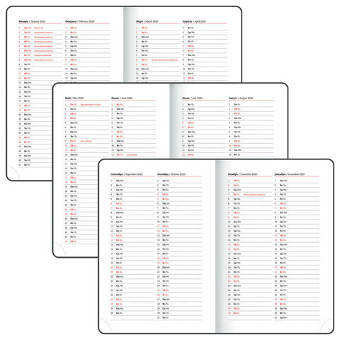 Ежедневник датированный 2025, А5, 138x213 мм, BRAUBERG "Towny", под кожу, клапан, синий, 115765