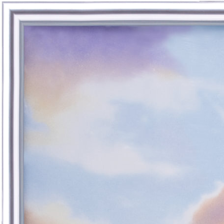 Рамка бизнес-класса 30х40 см, пластик, багет 9 мм, серебро, 7916
