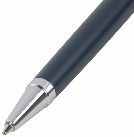 Ручка подарочная шариковая GALANT "Ricardo", корпус темно-синий, детали серебро, узел 0,7 мм, линия письма 0,5 мм, синяя, 144168