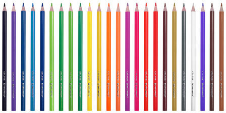 Карандаши цветные BRAUBERG KIDS NEW, 24 цвета, трехгранные, грифель 3 мм, 182002