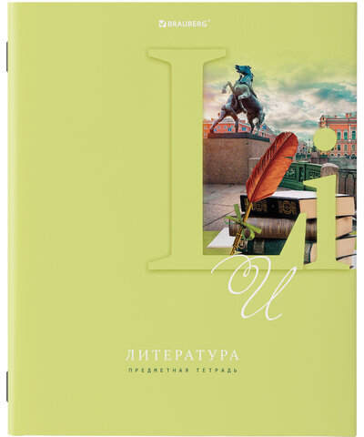 Тетради предметные, КОМПЛЕКТ 12 ПРЕДМЕТОВ, ПАСТЕЛЬНАЯ, 48 листов, обложка картон, BRAUBERG, 404026