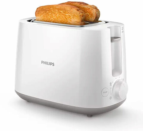 Тостер PHILIPS HD2581/00, 830 Вт, 2 тоста, 8 режимов, пластик, белый