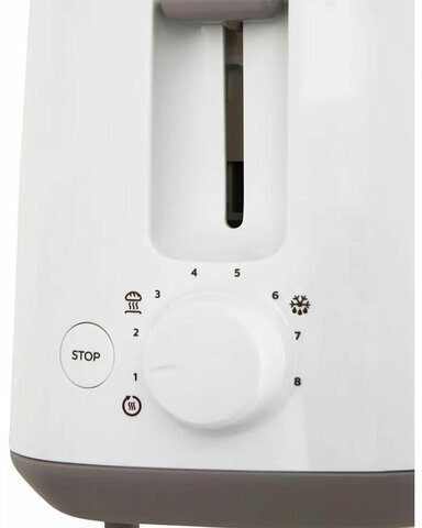 Тостер PHILIPS HD2581/00, 830 Вт, 2 тоста, 8 режимов, пластик, белый