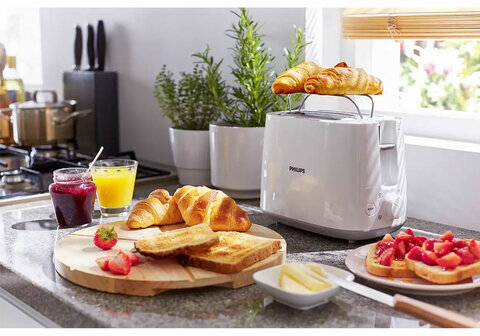 Тостер PHILIPS HD2581/00, 830 Вт, 2 тоста, 8 режимов, пластик, белый