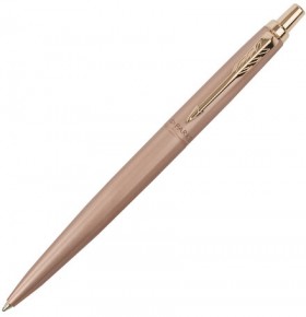 Ручка шариковая PARKER "Jotter XL Monochrome Pink Gold PGT", корпус "розовое золото", сталь, синяя, 2122755