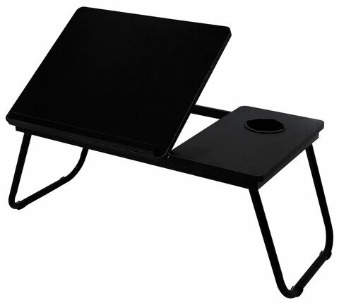 Столик складной для ноутбука/завтрака BRABIX BT-004 (560х320х270 мм), регулировка наклона, черный, 532905
