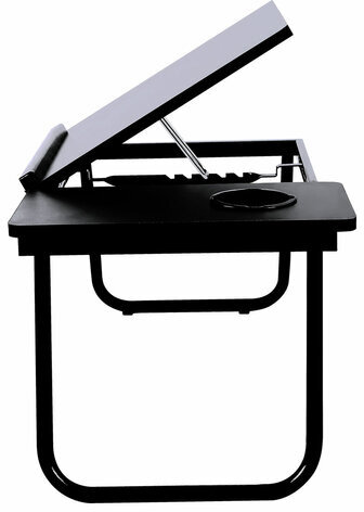 Столик складной для ноутбука/завтрака BRABIX BT-004 (560х320х270 мм), регулировка наклона, черный, 532905